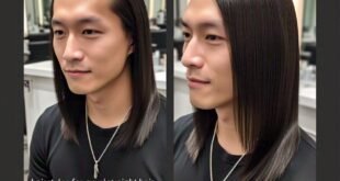 a man with long hair, hairstyles for guys with straight hair