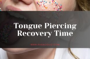 tongue piercing recovery time